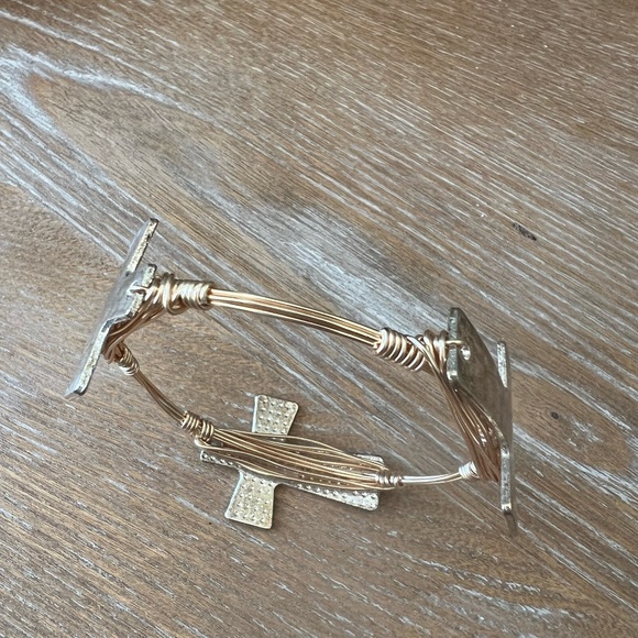 Gold Cross Bracelet - Picture 2 of 3